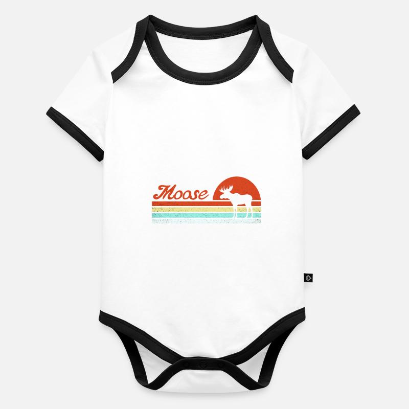 L’orignal Body Bébé bio contrasté manches courtes