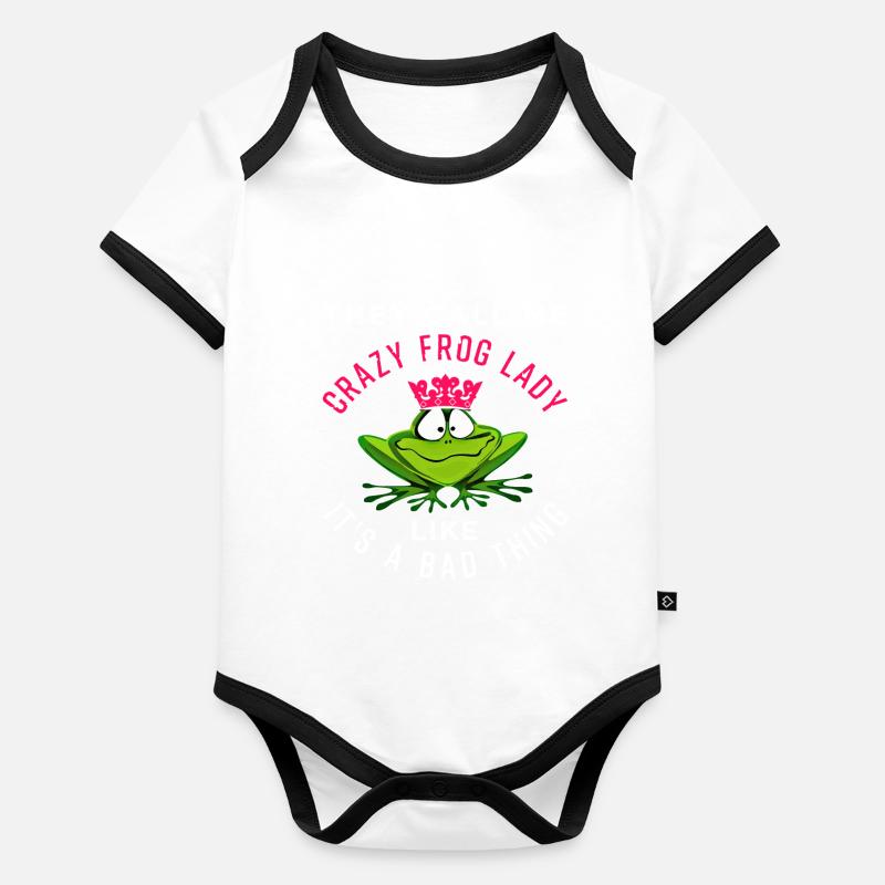 Frosch Body Bébé bio contrasté manches courtes