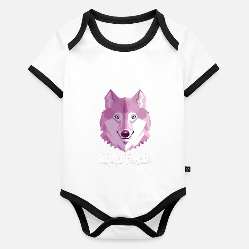 Alpha Female Organic Baby Contrasting Bodysuit