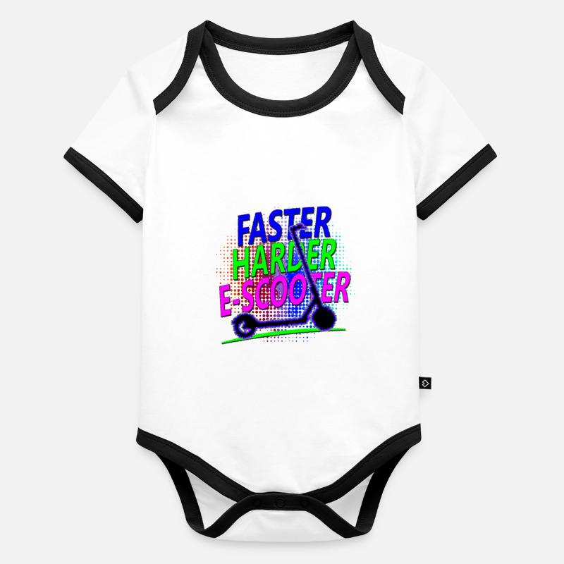 Faster Escooter Scooter électrique E-Roller Body Bébé bio contrasté manches courtes