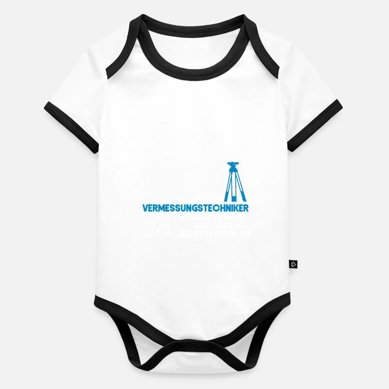 Vermessungstechniker Baby Bio-Kurzarm-Kontrastbody