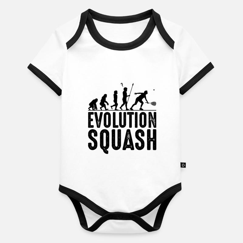 squash Body Bébé bio contrasté manches courtes