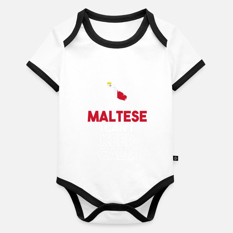 Malte Body Bébé bio contrasté manches courtes