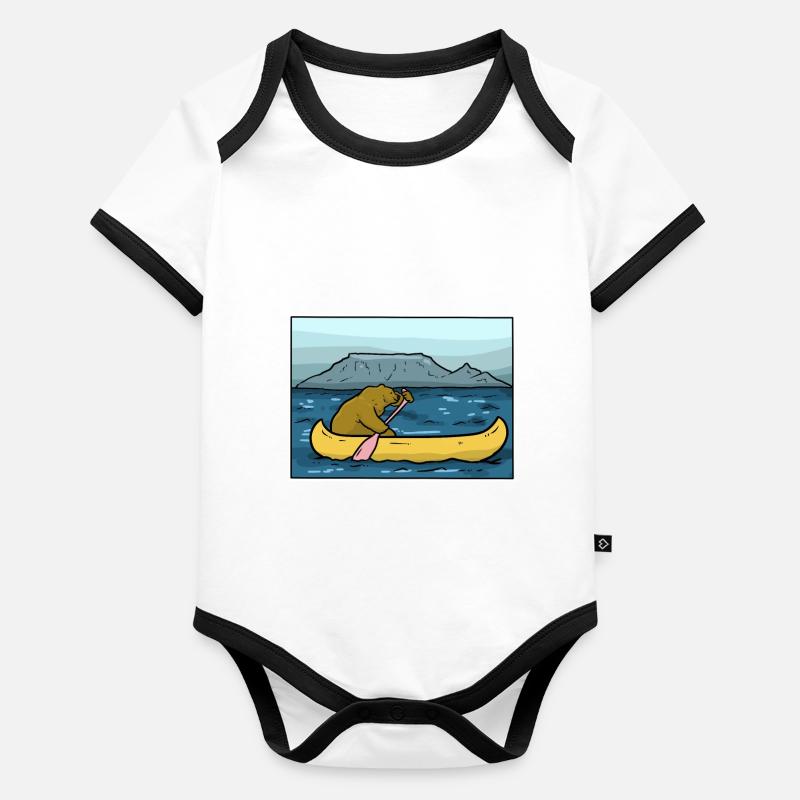 mesa Body Bébé bio contrasté manches courtes