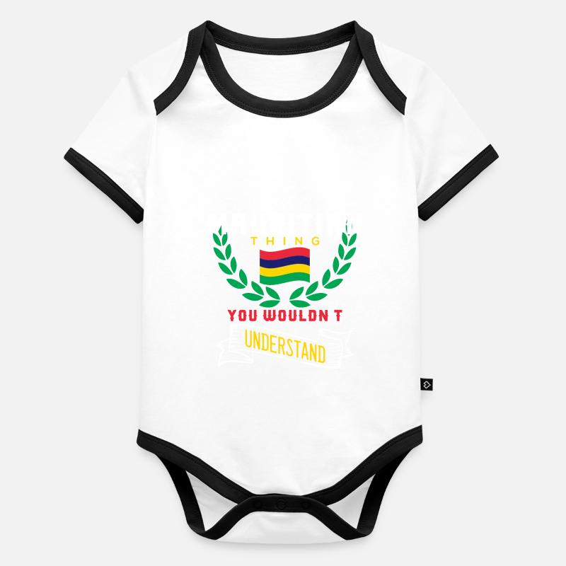 Mauritius Organic Baby Contrasting Bodysuit