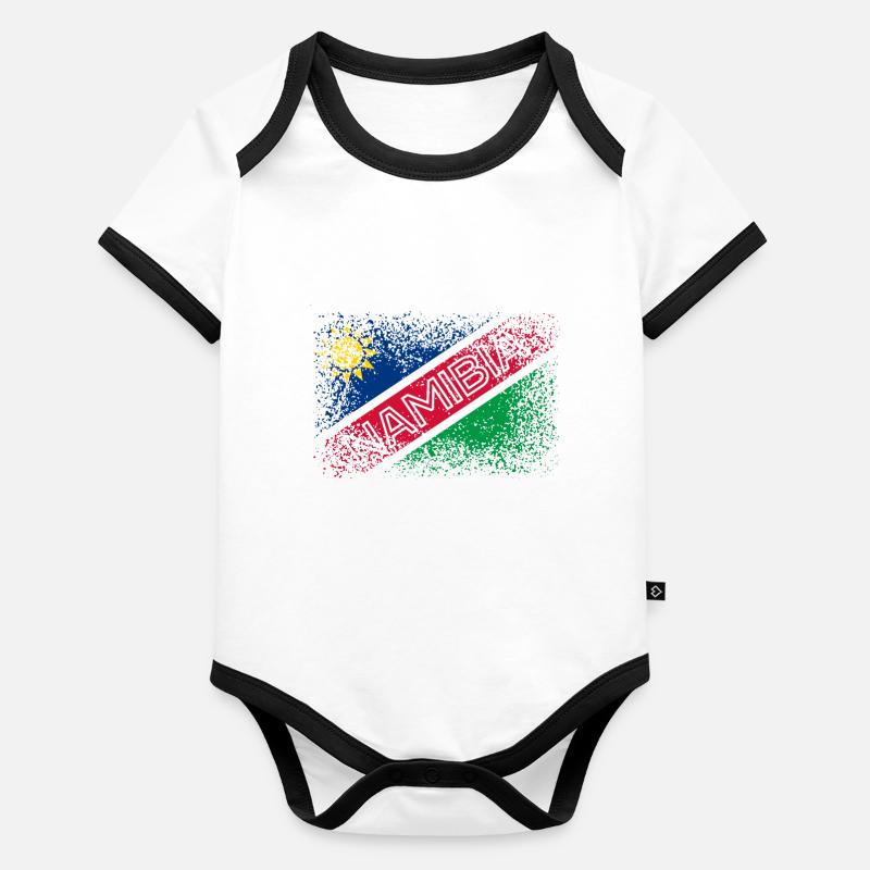 Namibia Organic Baby Contrasting Bodysuit
