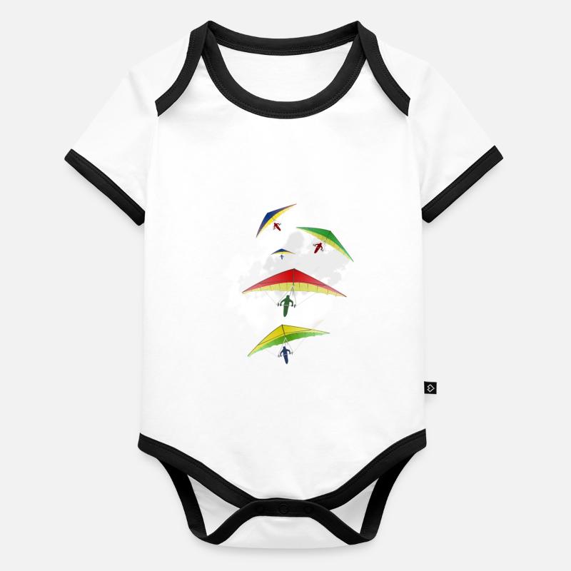 Deltapalne und Versuchsgeschenkt-shirts Baby Bio-Kurzarm-Kontrastbody