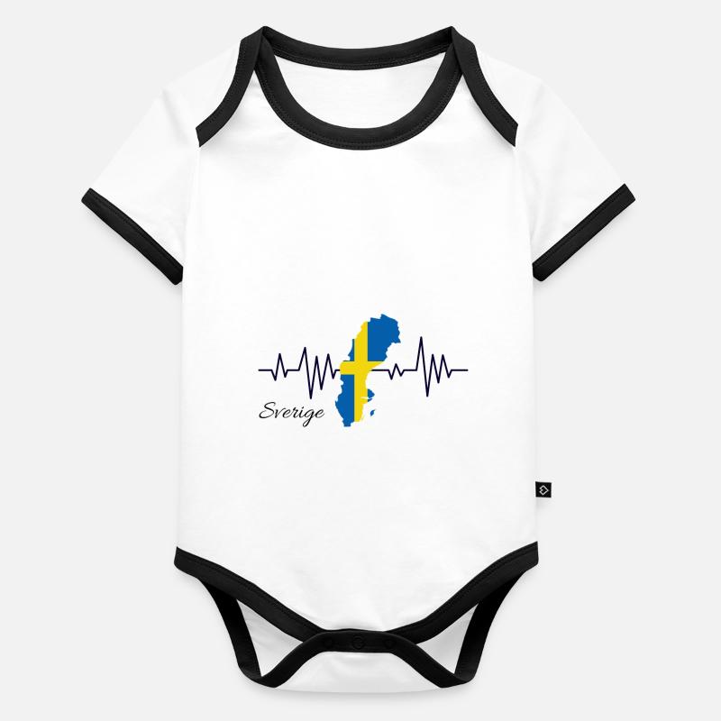Suède Body Bébé bio contrasté manches courtes