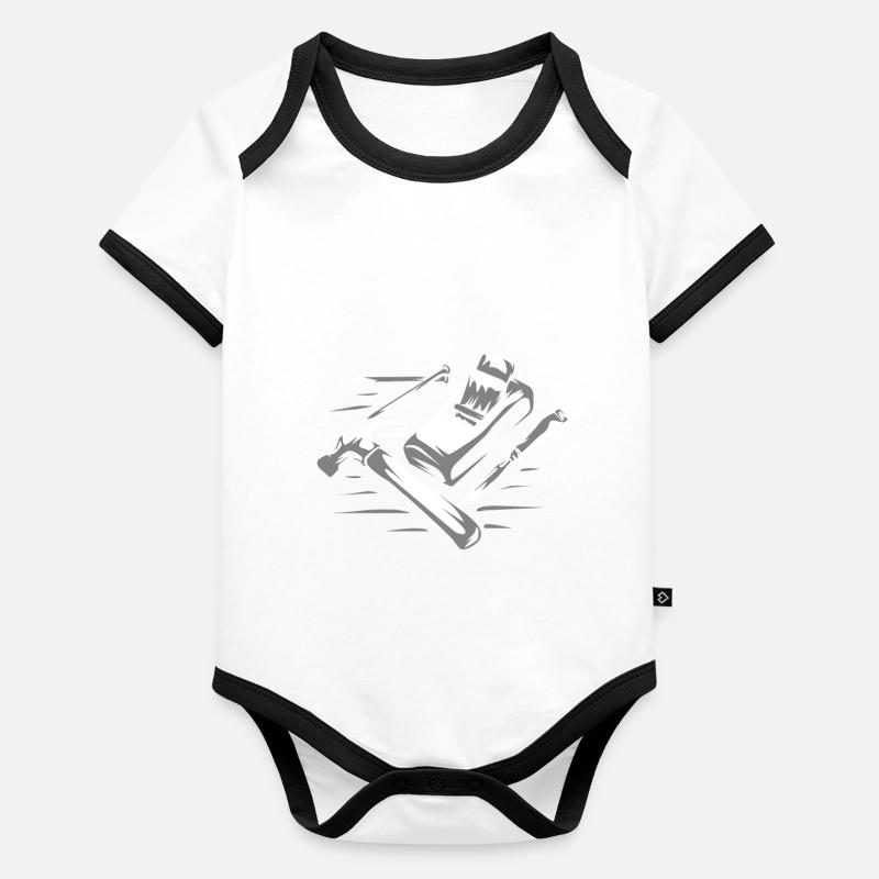 Carpenter carpenter gift Organic Baby Contrasting Bodysuit