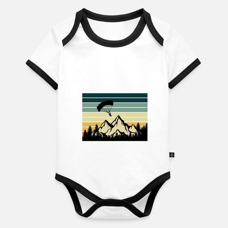 Paragliding Baby Bio-Kurzarm-Kontrastbody