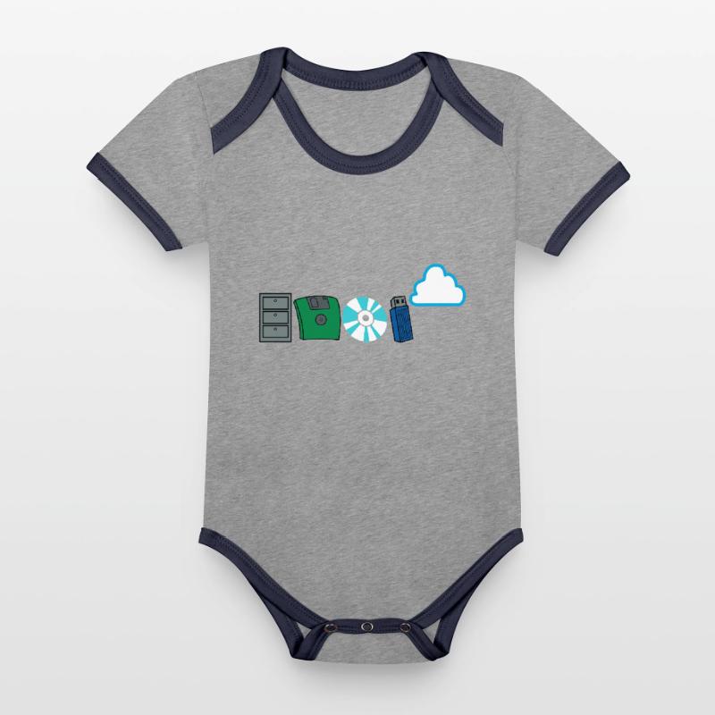 Programmierer Code Informatik Software Entwickler Baby Bio-Kurzarm-Kontrastbody