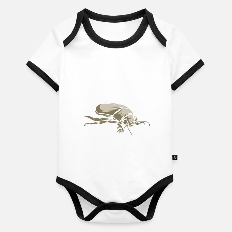 Gelbrandkäfer Baby Bio-Kurzarm-Kontrastbody