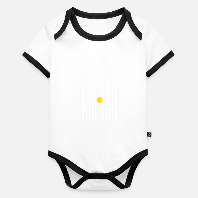 physics Organic Baby Contrasting Bodysuit