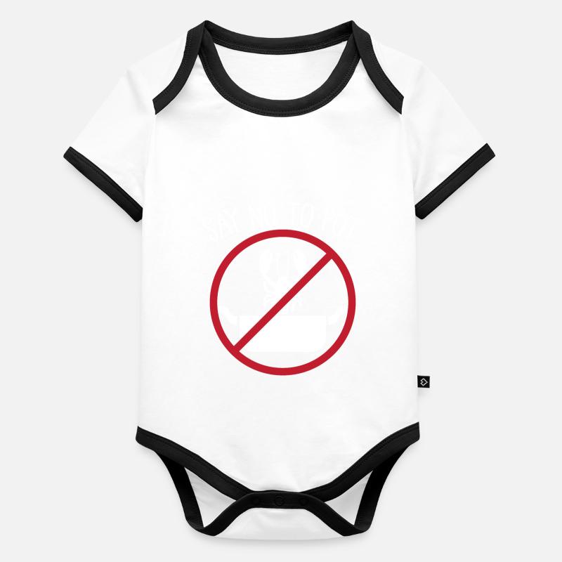 Funny crayfish lobster seafood crustacean Organic Baby Contrasting Bodysuit