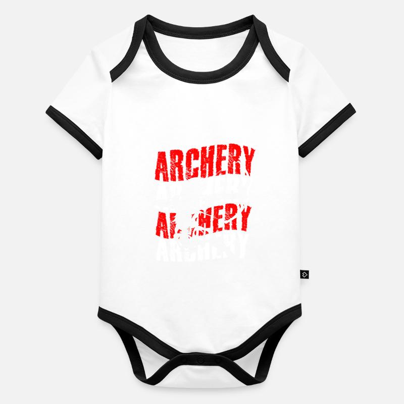 Tir à l'arc tir à l'arc pour le tir à l'arc Body Bébé bio contrasté manches courtes
