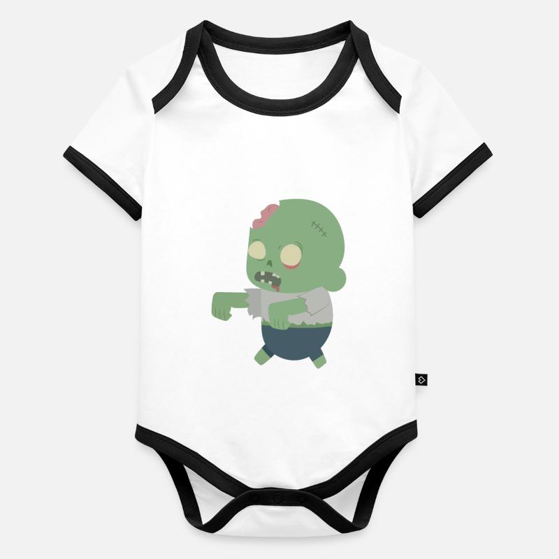 zombi Body Bébé bio contrasté manches courtes
