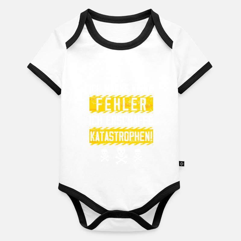 Ich mache keine Fehler erschaffe Katastrophen Baby Bio-Kurzarm-Kontrastbody