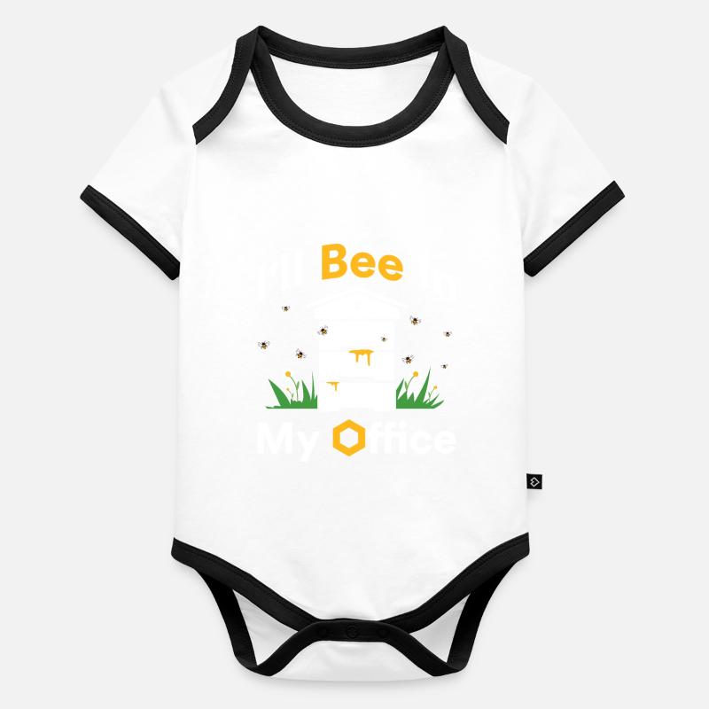 Imker Bienen Honigbiene Honig Geschenk Baby Bio-Kurzarm-Kontrastbody