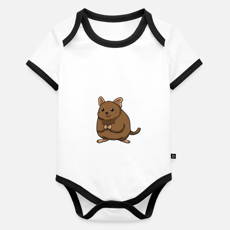 Degu Body Bébé bio contrasté manches courtes