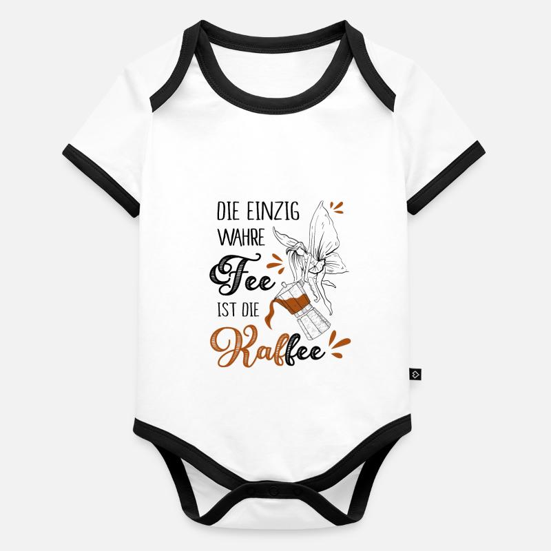 Die Einzig Wahre Fee Ist Die Kaffee Baby Bio-Kurzarm-Kontrastbody