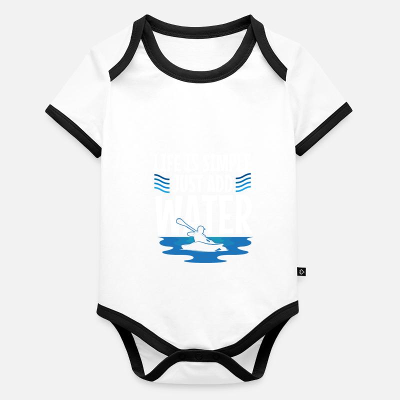 Never underestimate an old man with a Kayak Body Bébé bio contrasté manches courtes