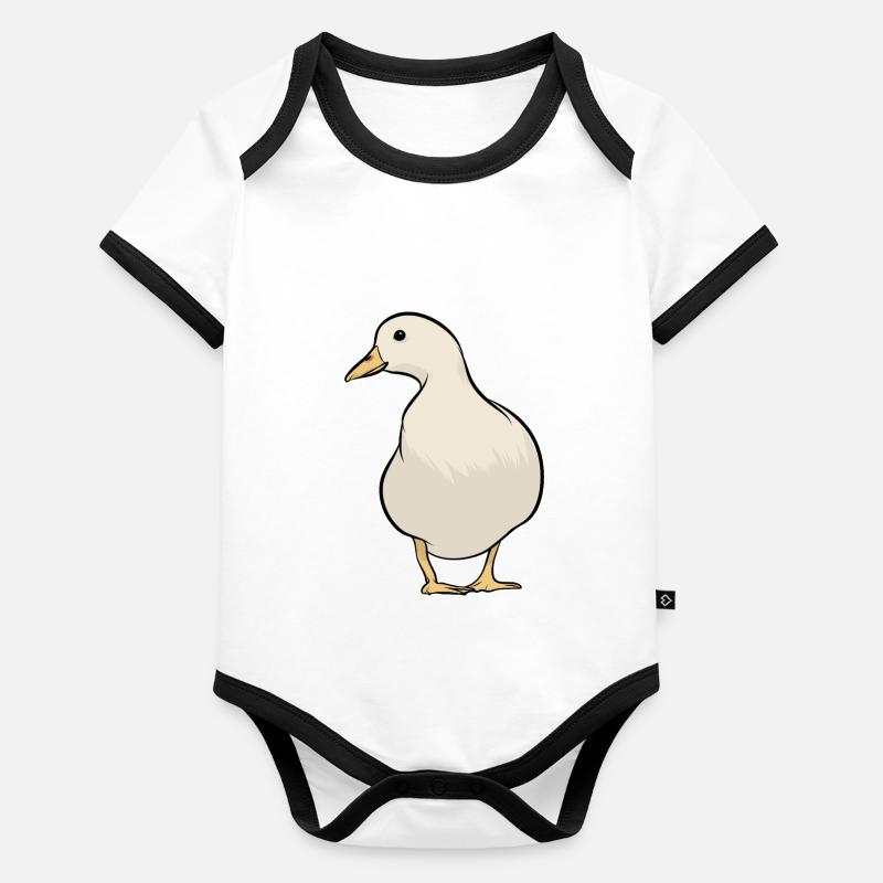 Oie Body Bébé bio contrasté manches courtes