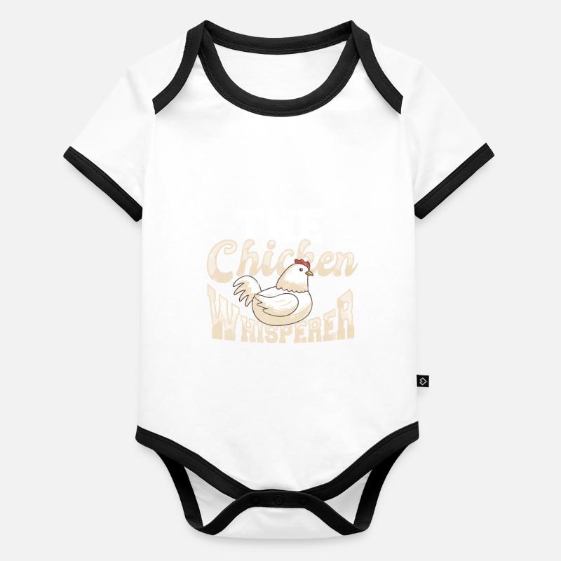Huhn Baby Bio-Kurzarm-Kontrastbody