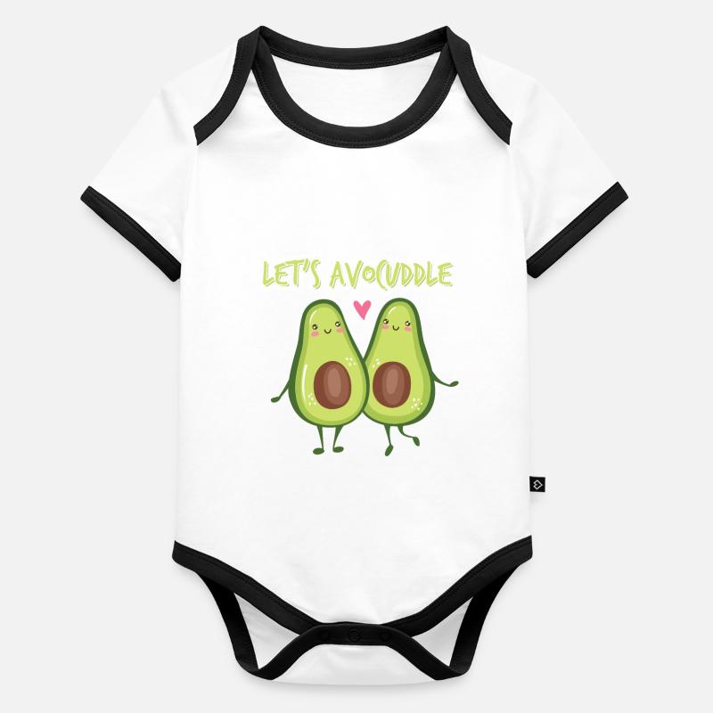 Cadeaux d'avocat Body Bébé bio contrasté manches courtes
