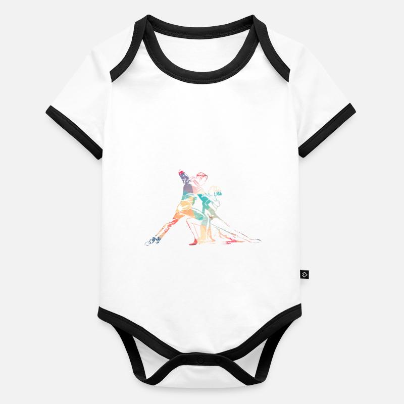 Tango-Tanz Baby Bio-Kurzarm-Kontrastbody