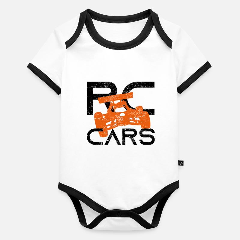 Cadeau de modélisation de voiture de modèle de voiture RC Auto Body Bébé bio contrasté manches courtes