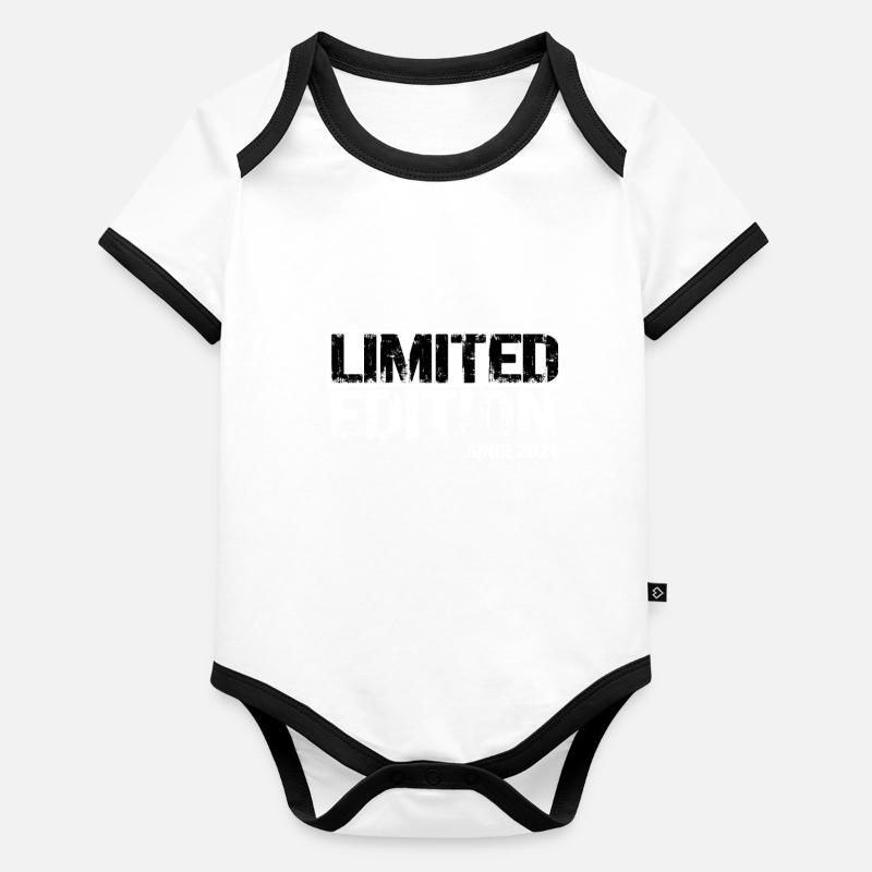 Limted Edition since 2021 Geschenkidee grunge Baby Bio-Kurzarm-Kontrastbody