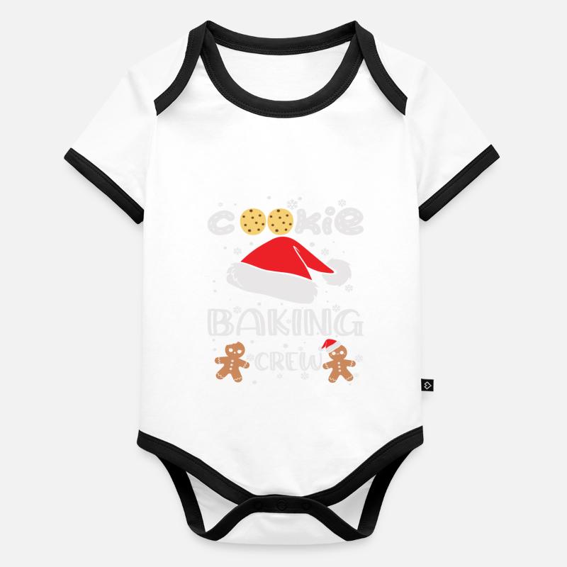 Cookie Baking Crew Baby Bio-Kurzarm-Kontrastbody
