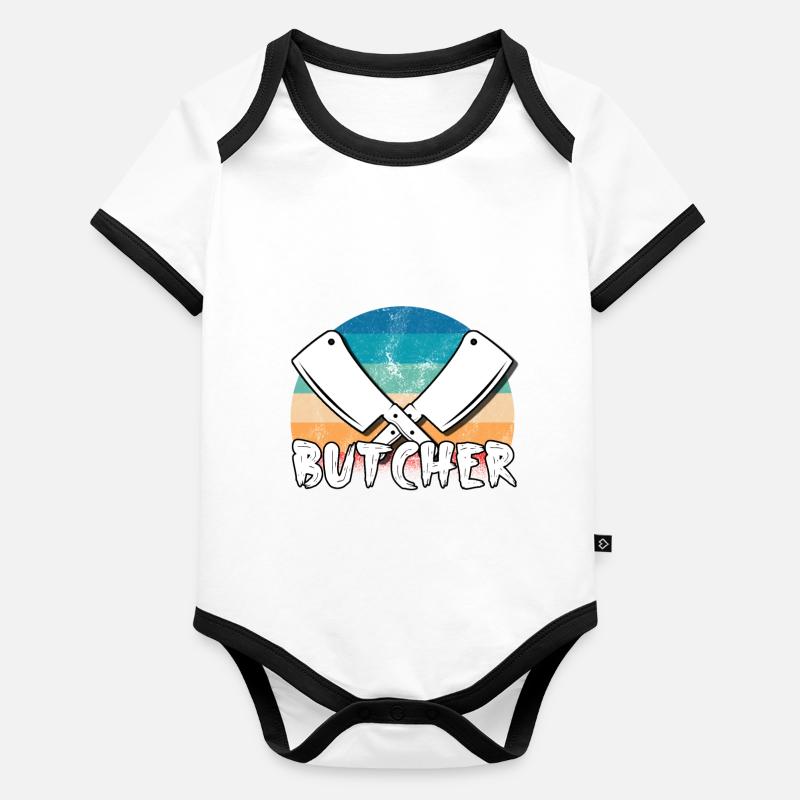 Butcher Organic Baby Contrasting Bodysuit