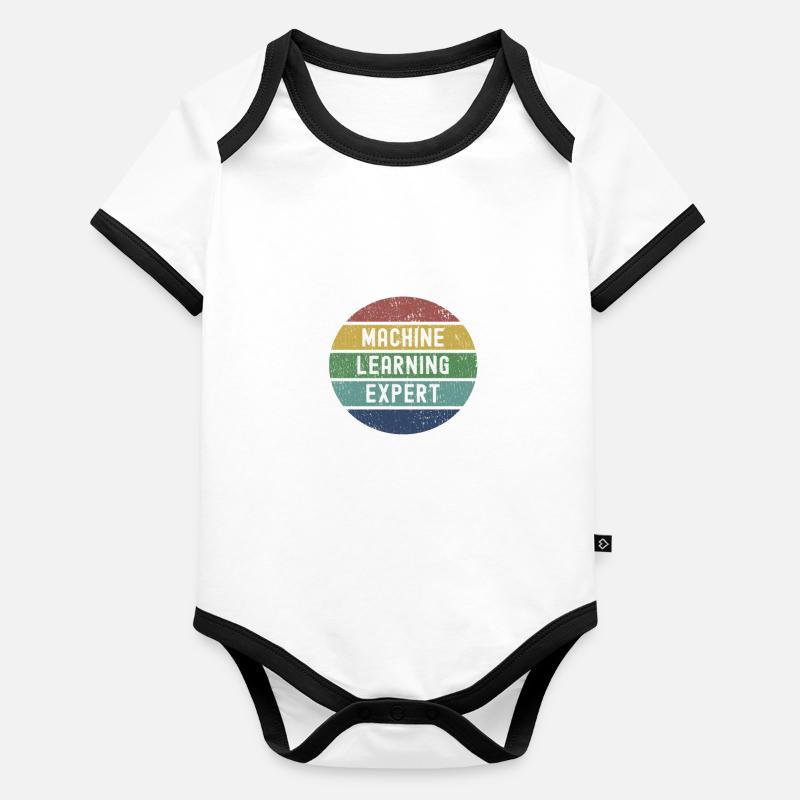 Machine Learning Experte Geschenk Baby Bio-Kurzarm-Kontrastbody