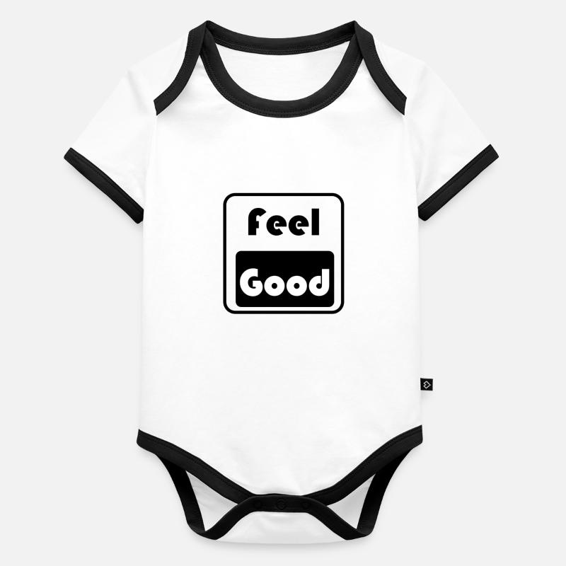 Feel Good Baby Bio-Kurzarm-Kontrastbody