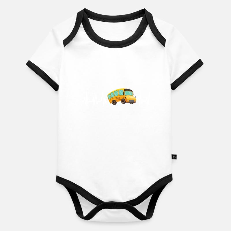 Bus Baby Bio-Kurzarm-Kontrastbody