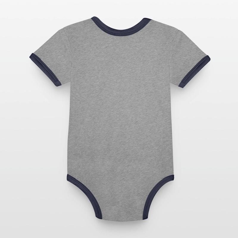 Debugging Hard Programmer Developer and Coder Gift Organic Baby Contrasting Bodysuit