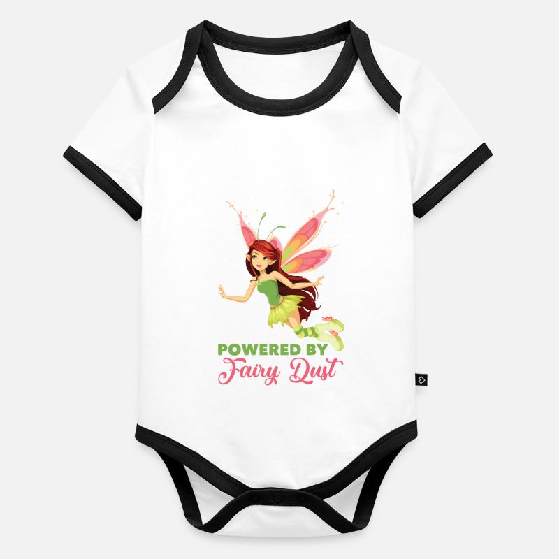 Conte de fées elfe Body Bébé bio contrasté manches courtes