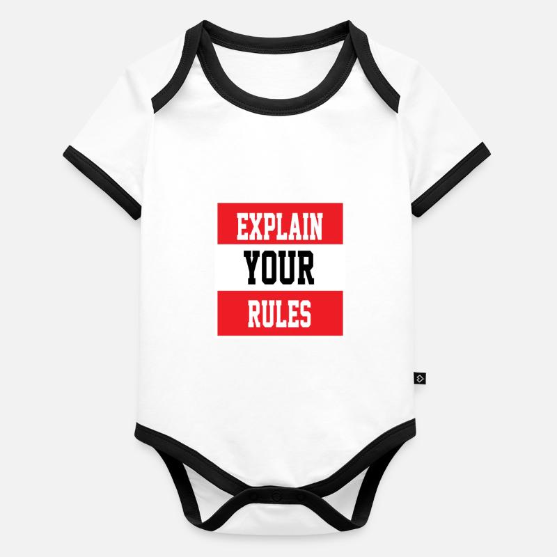 expliquer vos règles anniversaire Body Bébé bio contrasté manches courtes