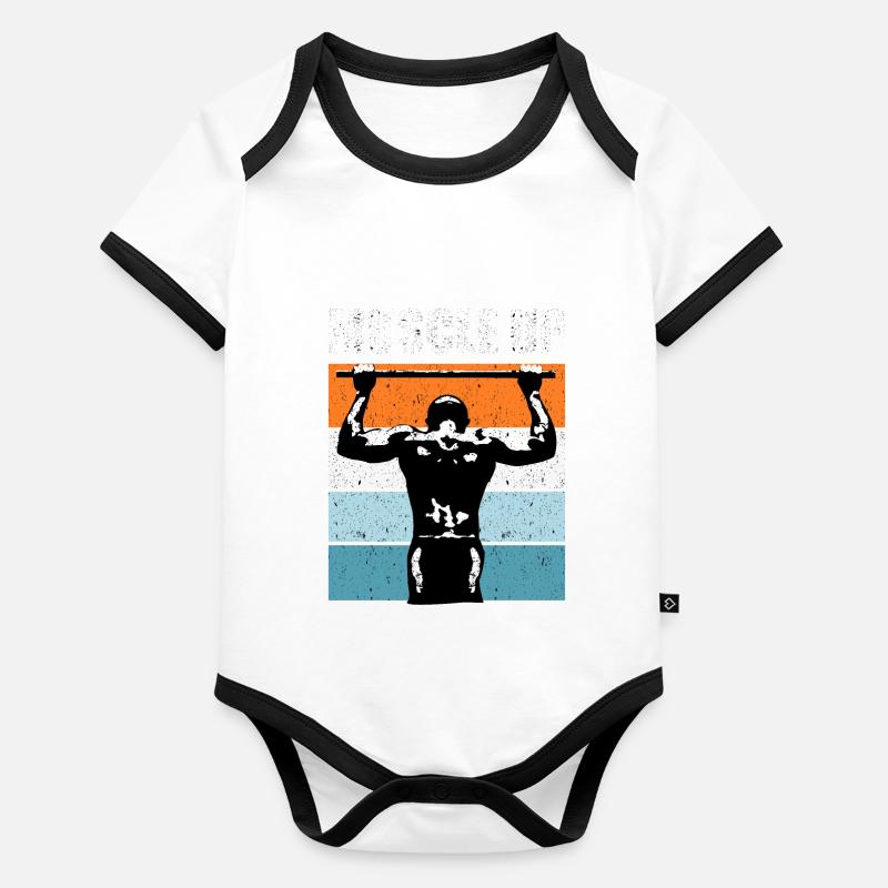 Calisthenics Traction Pull Up Muscle Up Body Bébé bio contrasté manches courtes