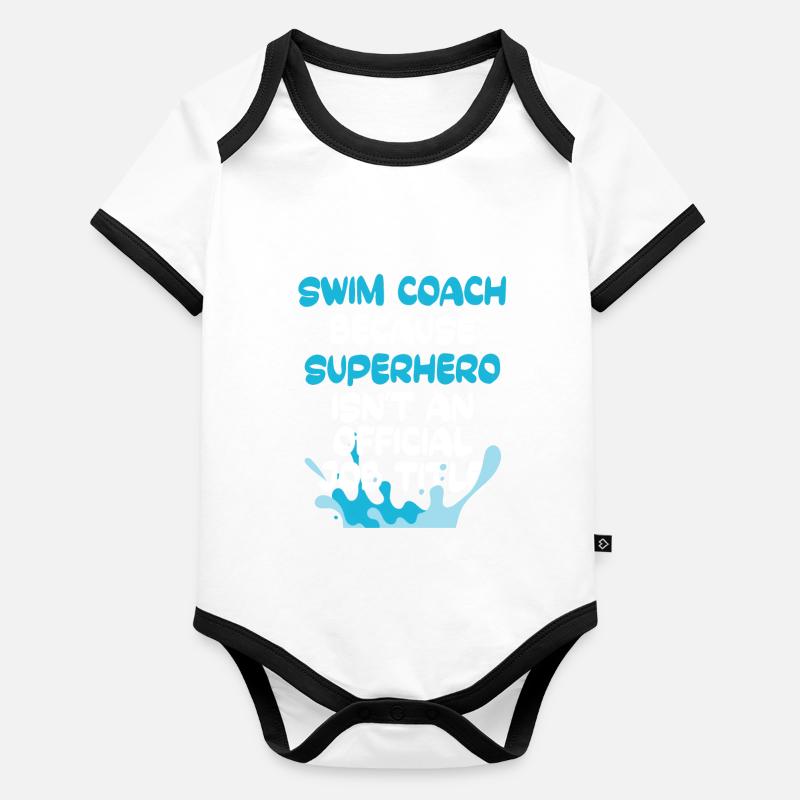 Instructeurs de natation Body Bébé bio contrasté manches courtes