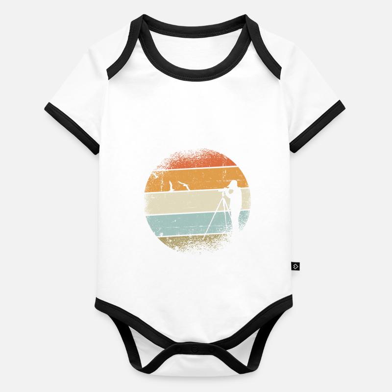 Cadeau ornithologue Body Bébé bio contrasté manches courtes