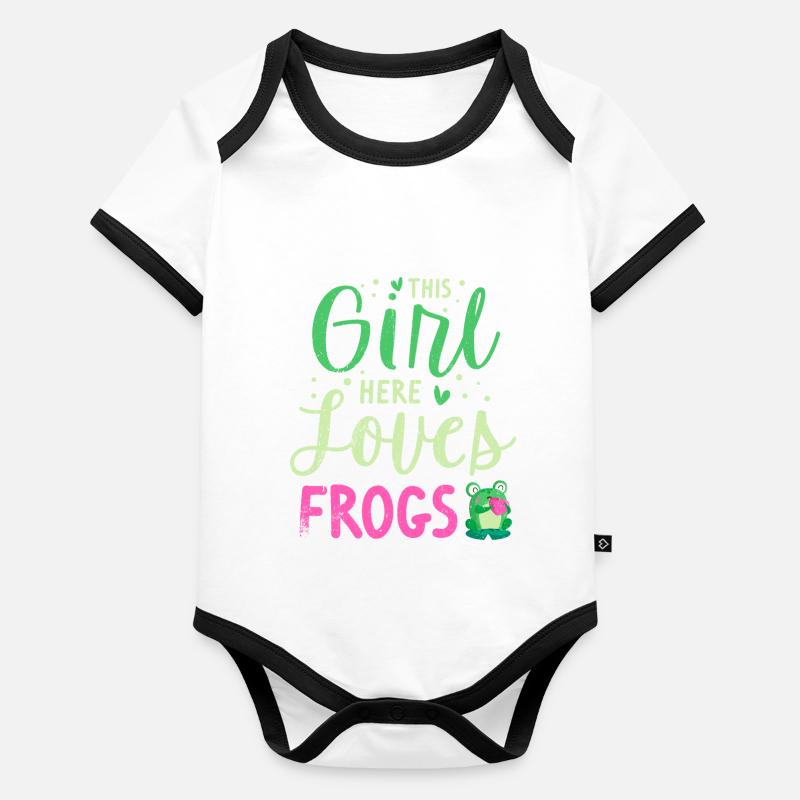 Frosch Baby Bio-Kurzarm-Kontrastbody