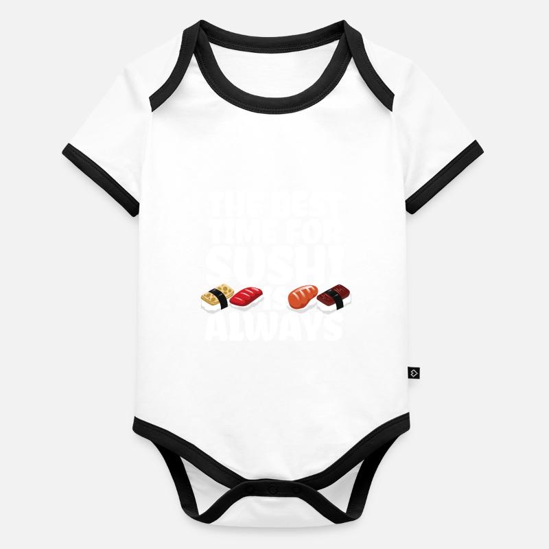 Sushi Body Bébé bio contrasté manches courtes