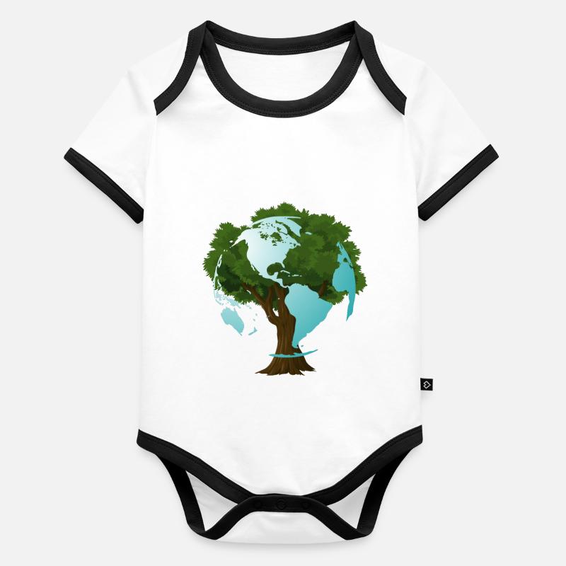 EARTH Organic Baby Contrasting Bodysuit