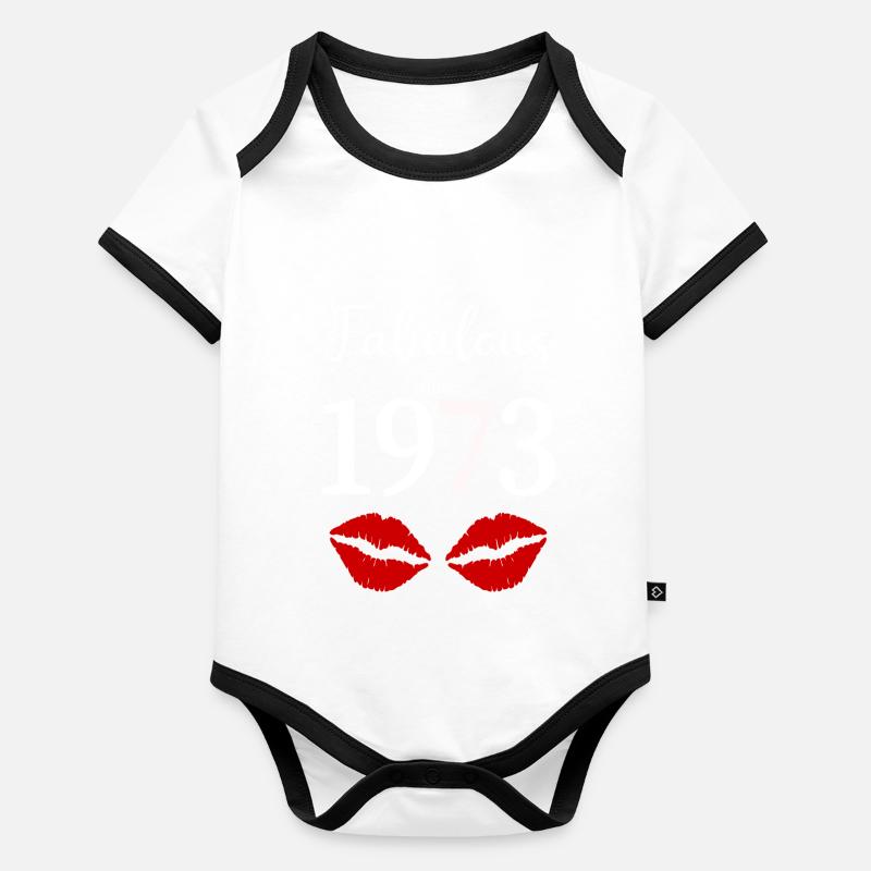 1973 Organic Baby Contrasting Bodysuit
