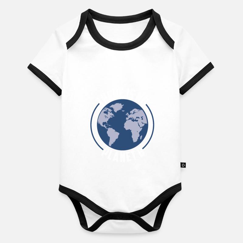 There Is No Planet B Organic Baby Contrasting Bodysuit