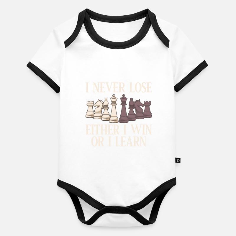 Chess Player / Funny Chess Gift Organic Baby Contrasting Bodysuit
