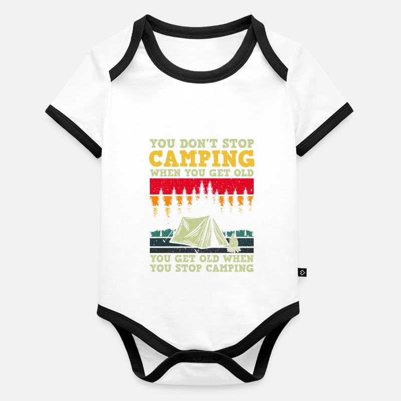 Explore nature Think outside the box Organic Baby Contrasting Bodysuit