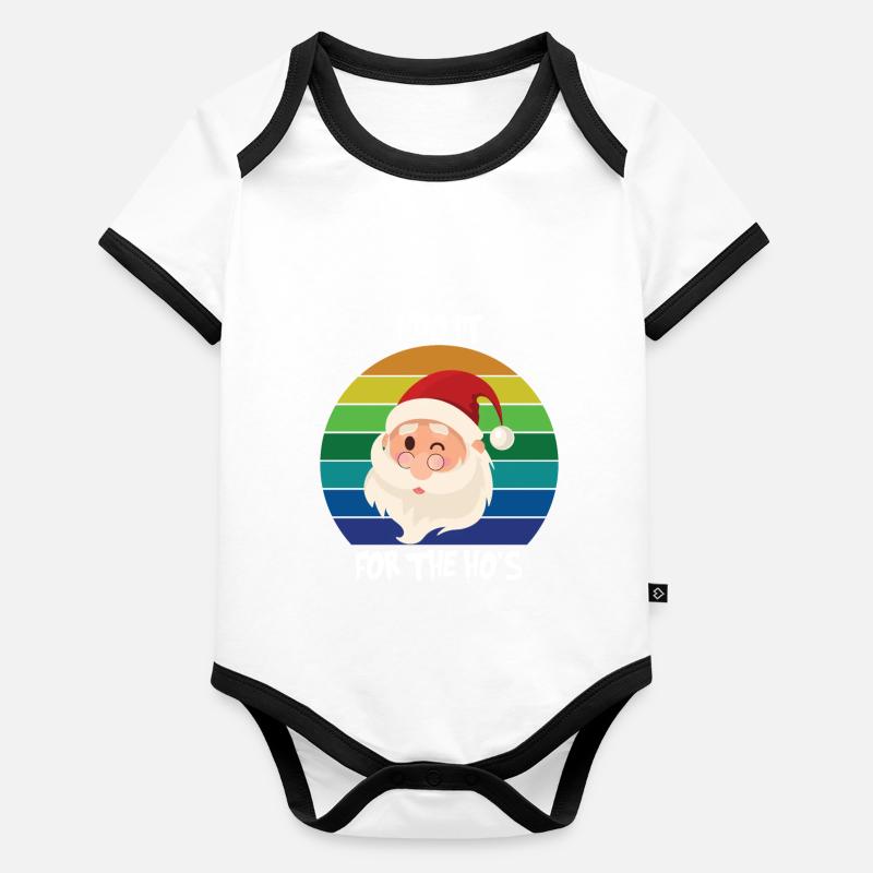JE LE FAIS POUR LES HO Body Bébé bio contrasté manches courtes